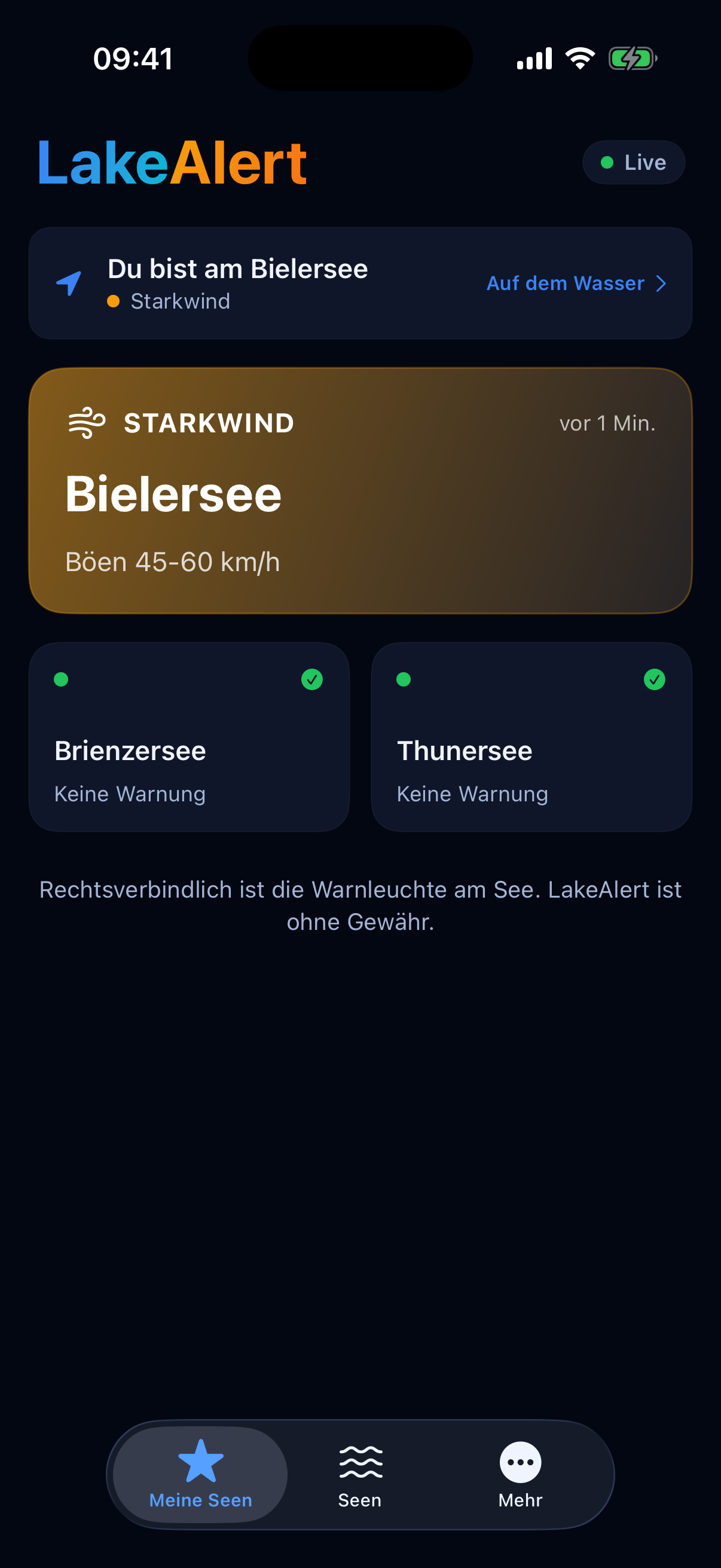 LakeAlert App Dashboard