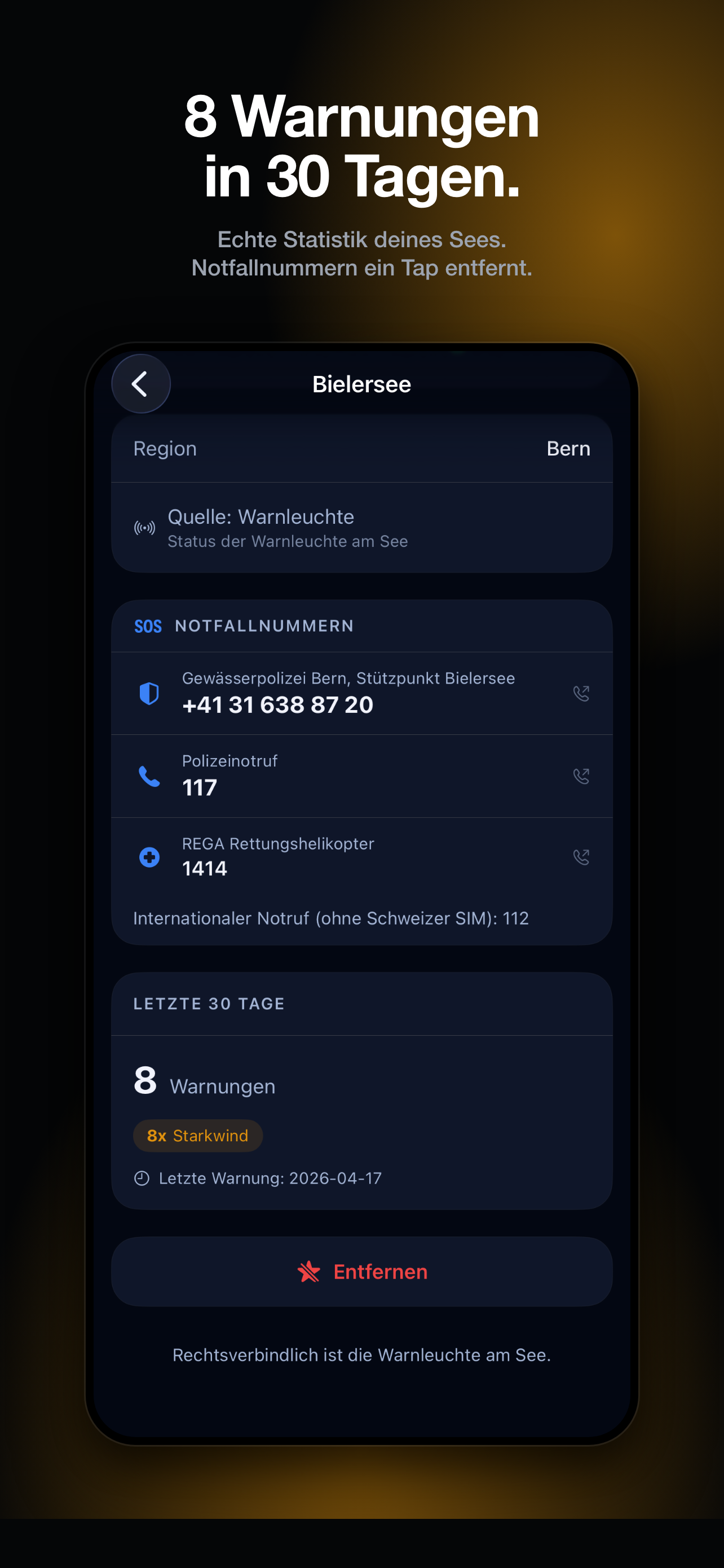 Storico allerte LakeAlert