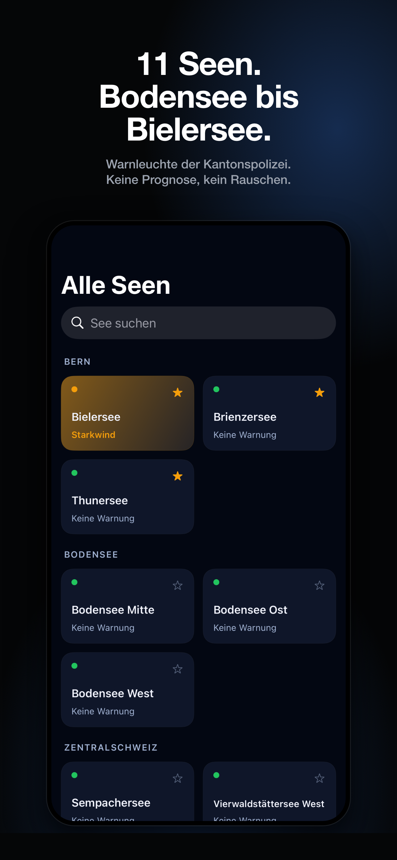Elenco laghi LakeAlert