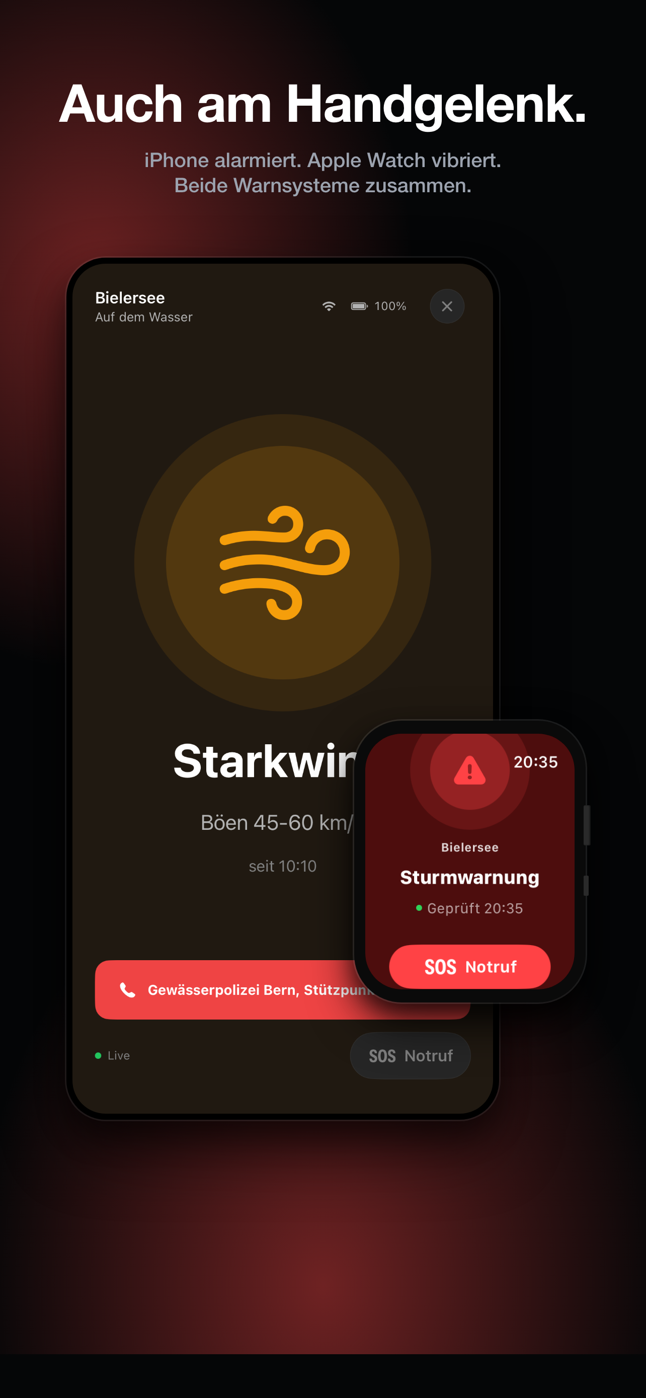 LakeAlert su Apple Watch